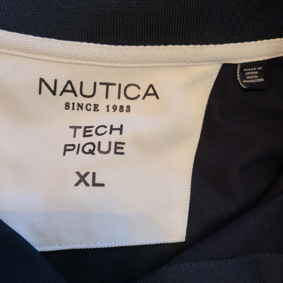 (672) Nautica Men's Classic Fit Short Sleeve Polo Shirt Size XL Color: Black - Picture 7 of 15